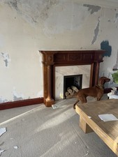 Wooden Fire Surround. Heavy