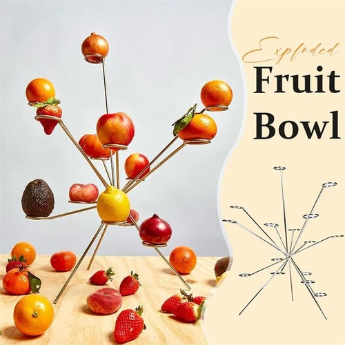 Exploding fruit bowl exploded - fruit,