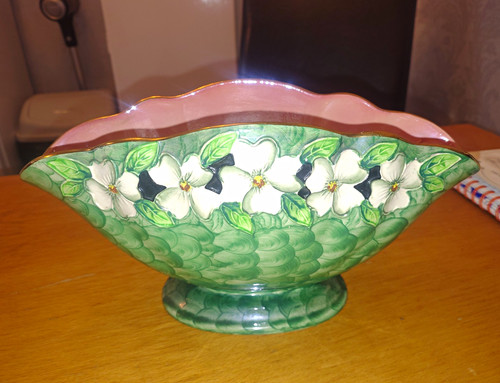 Maling floral green lustre - maling,