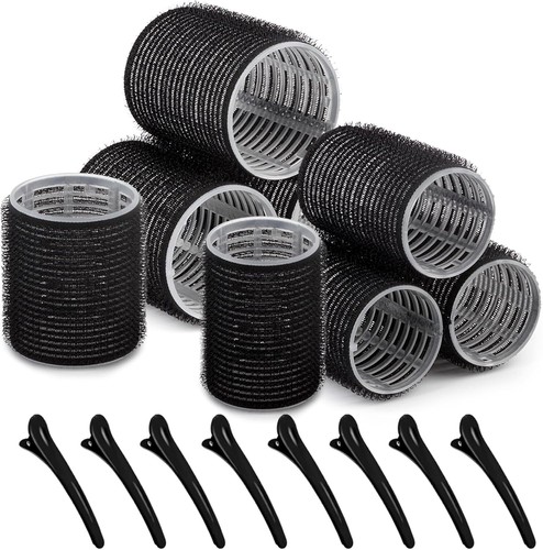 Self grip hair curlers - grip, comb