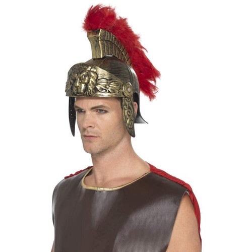 Gold roman helmet spartan - gold,