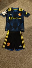Manchester United Football Kit Age 7-8 Kids Adidas Rashford Top Shorts