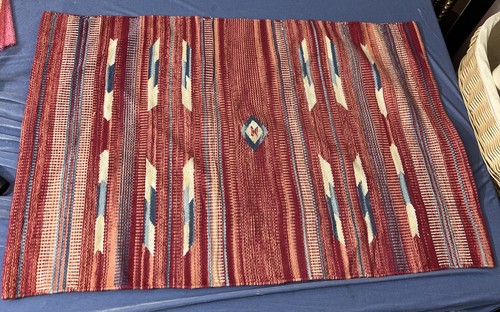 Vintage southwestern woven rug - vintage,