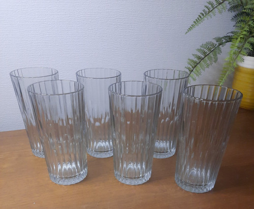 Duralex ribbed glass - 6,