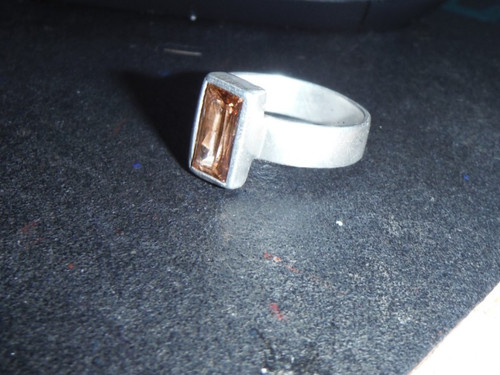 Golden heliodor gemstone ring - golden,