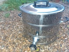  Tea Hot Water Urn With Tap & Lid Stainless Steel With Copper Bottom. Free Post 