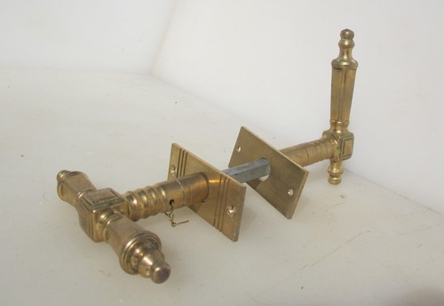 Antique brass lever door - antique,