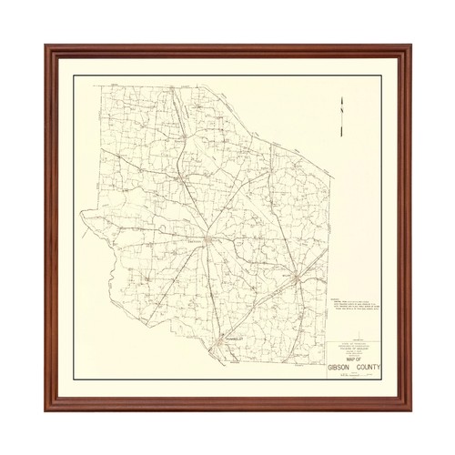 Old map gibson county tn - of, county,