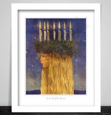 Lucia by John Bauer. Framed