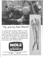 1961 Advert for MOLE Self-Grip Wrench (2) Vintage Original Small Print Ad 488/48