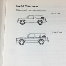 1994 Chevrolet S-10 Blazer Owners Manual ORIGINAL With OEM Cover CHEVY