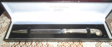 ANTIQUE SILVER HANDLED LETTER OPENER SHEFFIELD 1912 BY HH and S.-BOXED