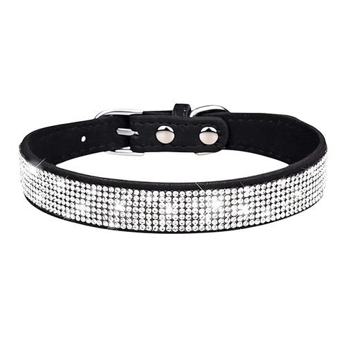 Dog collar suede leather - suede,