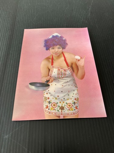 Girl with apron - apron, postcard