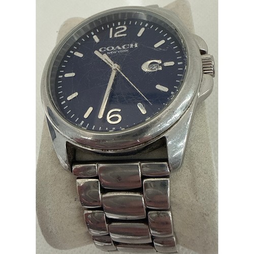 Coach greyson men blue - greyson, dial
