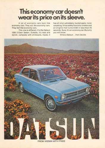 1974 classic car datsun - classic, ad