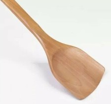 Wooden Wok Shovel cooking Spoon Non Stick Wood Long Rice Spatula  Kitchen Large
