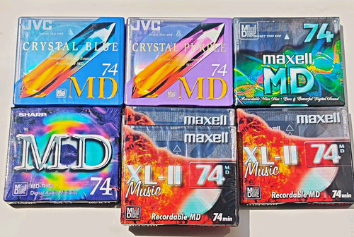 Mixed brands minidisc 74 - 7x,