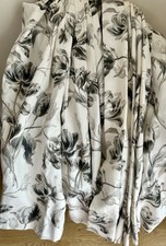 STUNNING BESPOKE LAURA ASHLEY GOSFORD CHARCOAL CURTAINS 