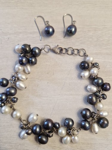 Baroque black pearl - , cluster