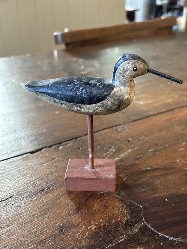 Vintage wooden shorebird decoy - vintage,