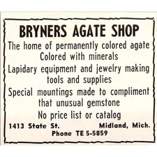 Bryners Agate Shop Lapidary