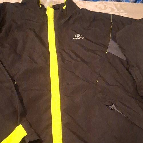 Kalenji men black yellow - men's, black/yellow