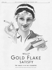 GOLD FLAKE CIGARETTES - Vintage Advertisement 1930 #6