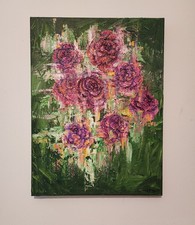 Roses: Original Oil Painting On Canvas