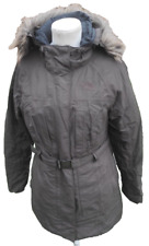 THE NORTH FACE HYVENT BROWN GOOSE DOWN COAT JACKET SIZE LADIES MEDIUM 