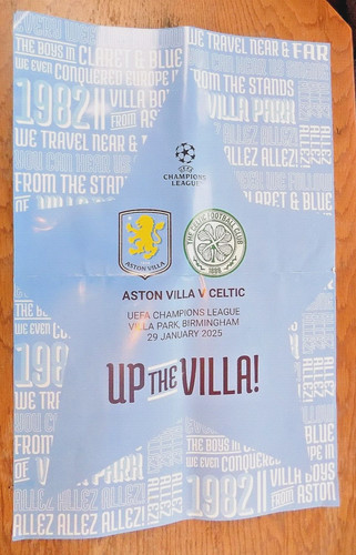 Aston villa celtic poster - vs., poster-