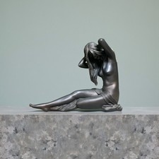 Art Deco Style Resin Figurine - Nude Art Form - Home Decor - 19cm Height