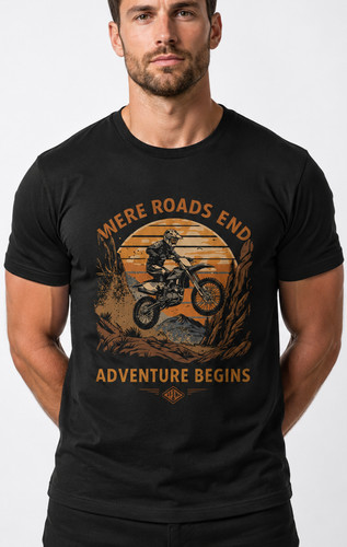 Vintage dirt bike adventure - bike, t