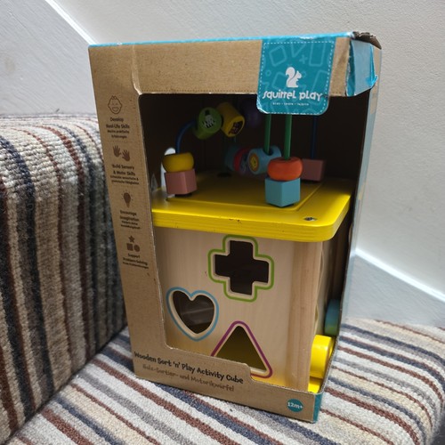 New squirrel play wooden sort - new,