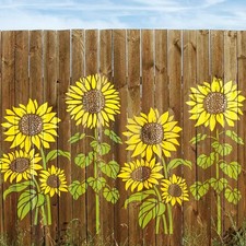 6 Pcs Large Sunflower Stencil