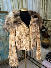 Real Sheared Mink Fur & Silver