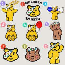 Pudsey Bear Children In Need 2025 /Iron On Transfer / ready to press