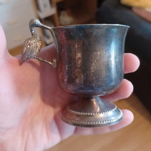 Small silver plated metal - silver-plated,