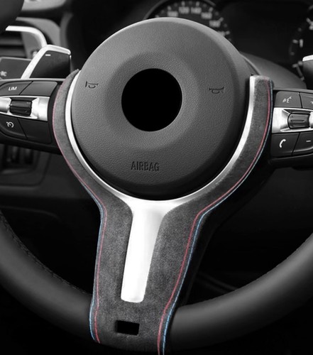 Alcantara steering wheel trim - alcantara,