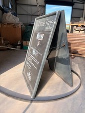 Lime Tree Café Bar A-Board Pavement Sign | Double-Sided Chalkboard Style | Vinta