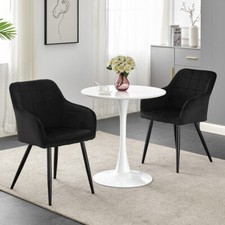 2 Pcs Dining Chairs Velvet
