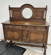 Antique oak sideboard cabinet - antique,