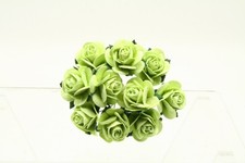 20x Mulberry paper Roses Flowers 2cm /20mm varied colours card making 51 Colours