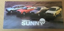 NISSAN SUNNY BROCHURE 1982 - Ref S24.D262.250m.5.82