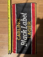 Carling Black Label Vintage Beer Towel Collectibles