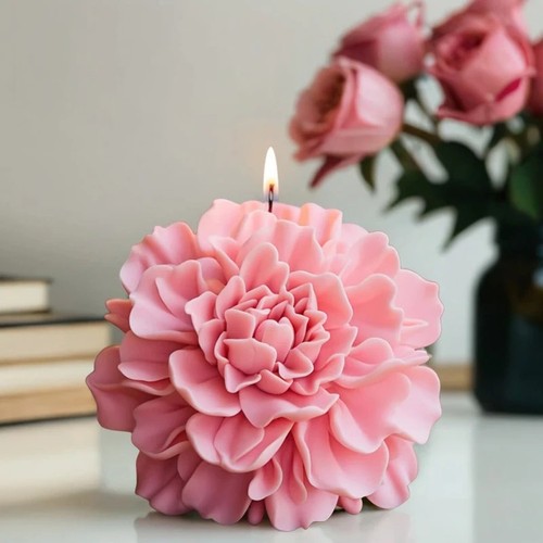 Hibiscus flower candle soap - candle,