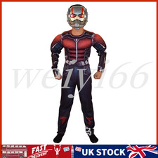 Kids Avengers Ant-Man Costume Boys Superhero Cosplay Jumpsuit with Mask Outfit