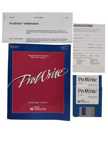 Prowrite word processor for - prowrite,