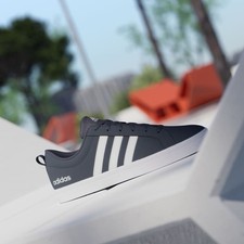 Adidas Vs Pace Trainers Juniors Boys Navy Size UK 4.5 (RefD9)