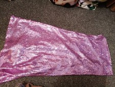 going out Pinky purple Sequin Stradivarius shimmer Boob Tube Tie Up Back Dress